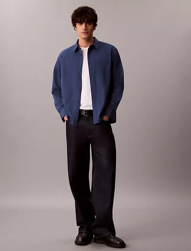 Washed Poplin Relaxed Button-Down Shirt Washed Poplin Relaxed Button-Down Shirt