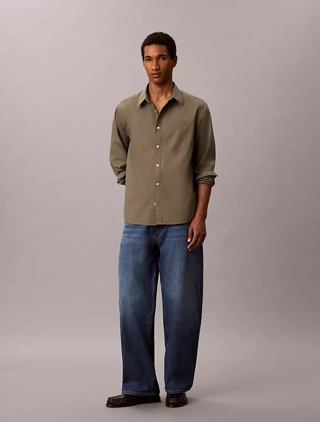 Washed Poplin Relaxed Button-Down Shirt Washed Poplin Relaxed Button-Down Shirt