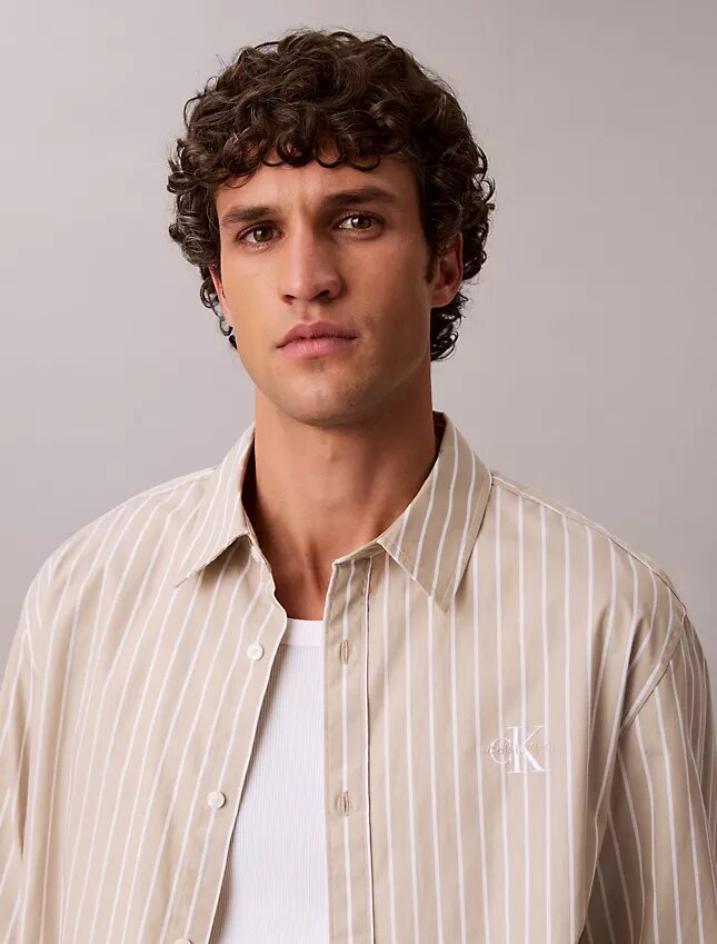 Washed Poplin Stripe Button-Down Shirt Washed Poplin Stripe Button-Down Shirt