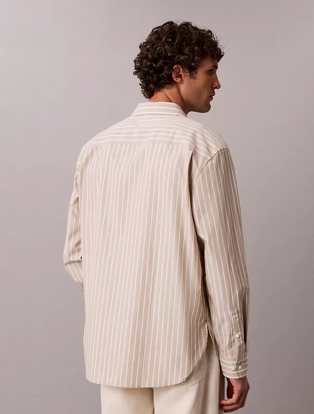 Washed Poplin Stripe Button-Down Shirt Washed Poplin Stripe Button-Down Shirt