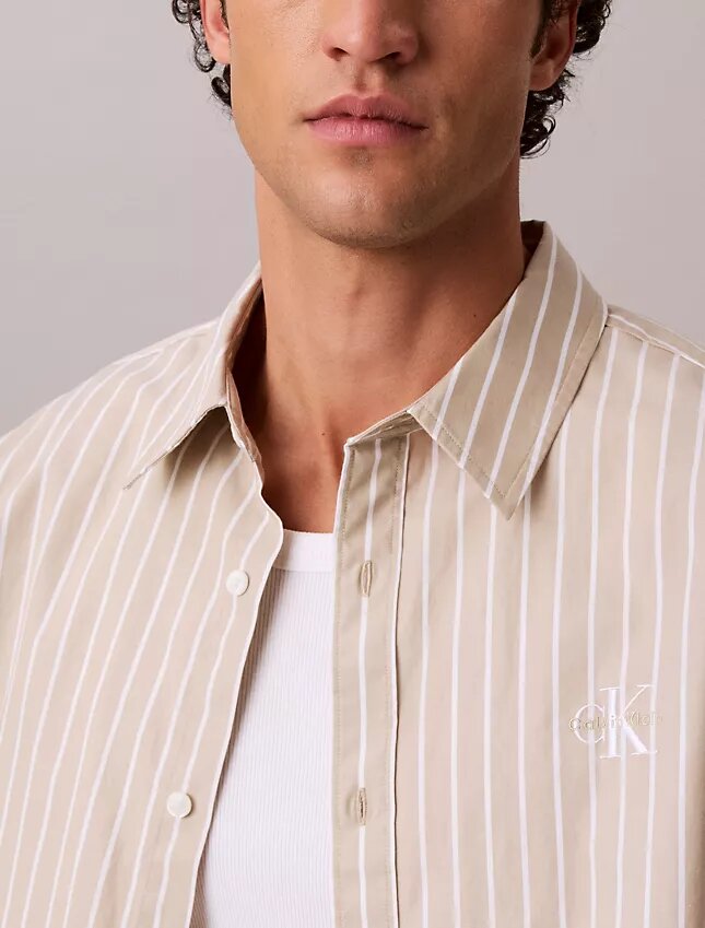 Washed Poplin Stripe Button-Down Shirt Washed Poplin Stripe Button-Down Shirt