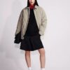 Wool Blend Tailored Skirt