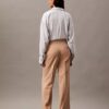 Wool Gabardine Blend Flared Pants