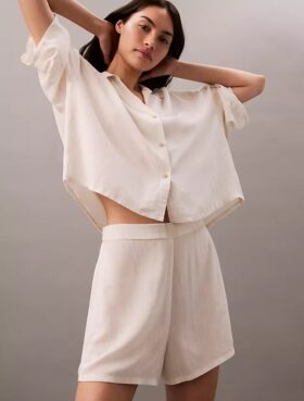 Woven Viscose Sleep Shorts