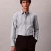 Yarn-Dyed Stripe Supima Stretch Slim Shirt