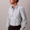 Yarn-Dyed Stripe Supima Stretch Slim Shirt