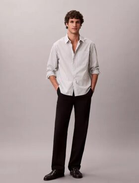 Yarn-Dyed Stripe Washed Poplin Shirt Yarn-Dyed Stripe Washed Poplin Shirt